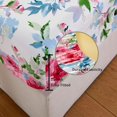 thumbnail image 3 of Floral Printed Sheet Set King Soft Microfiber Botanical Bed Sheets Extra Deep Pocket Pieces, 3 of 6