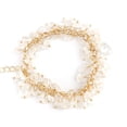 thumbnail image 1 of Xiao Hua Pulsera de cuentas hecha a mano, adecuada tanto para hombres como para mujeres, pulsera de gota de agua de piedra triturada con borla de cristal de piedra natural irregular (blanca), 1 of 5