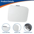thumbnail image 4 of Cubierta del gancho de remolque del parachoques delantero derecho de Unique Bargains, tapa blanca, compatible con Toyota Rav4 2009-2011 No.532850R906, 4 of 6