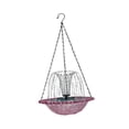 thumbnail image 3 of Comedero para pájaros con energía solar colgante, cuenco para baño de pájaros para jardín, patio trasero violeta, 3 of 8