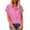 Hot Pink, variant on Button Down Shirts for Women Dress Cotton Short Sleeve Collared Blouse Work Business Casual Tops