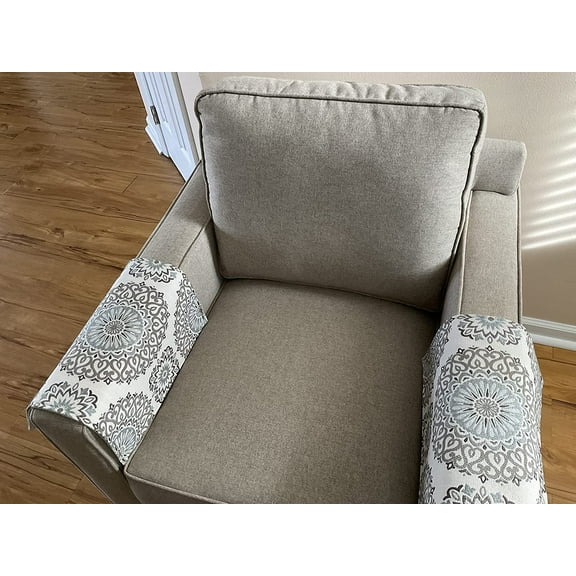Set of two arm rest covers only. Perfect for furniture slipcover furniture protectors recliners chairs sofas loveseats theater chairs office chairs housewarming gifts. By: Bittlemen Furniture Co.