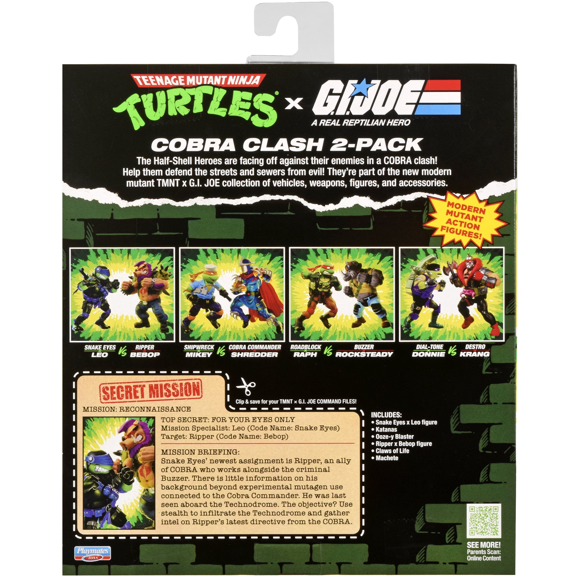 Teenage Mutant Ninja Turtles x G.I. JOE: Snakes Eyes x Leo vs. Ripper x Bebop