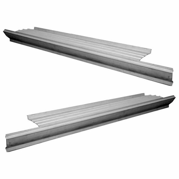 Slip-on Rocker Panel with Step Plate - PAIR. Fits 56-71 Dodge D Series Pickup Truck