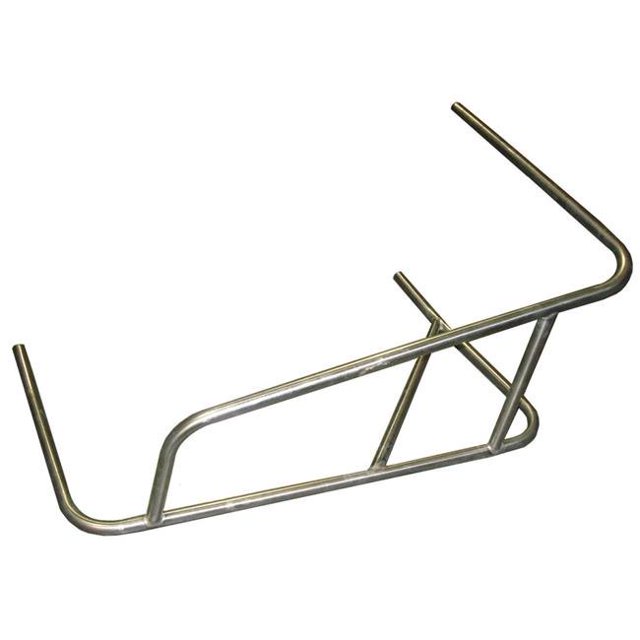 Sprint Car 3-Point Battle Bar Nerf - Raised Rail - Stainless Steel - Left