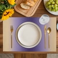 thumbnail image 4 of Purple Yellow Ombre Placemats Set of 8, Farmhouse Modern Gradient Art Placemats for Dining Table, Place Mats for Kitchen Tabletop, Waterproof Wipeable Dining Table Mats Set, 4 of 9