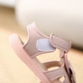 thumbnail image 5 of EnJoCho Toddler Baby Girl Cute Sandals Solid Color Breathable Shoe Dew Toe Shoe Bag Head Sandals Girl Sandals Baby Soft Shoe Covers Sandals for 0 to 2 Years, 5 of 5
