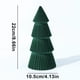 thumbnail image 3 of Sprayed Resin Christmas Tree Ornaments Set, Modern Tapered Winter Village Decor for Mantel, Desktop Fireplace Tabletop Centerpiece, Holiday Home Decoration, 3 of 6
