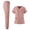 CV22-Pink, variant on VV AVEORS Scrubs For Women Set Stretch V-Neck Scrub Top & Jogger Pant - Quick Dry Nurse Uniforms Set With Multi Pockets All-Day Comfort Light Purple 2XL