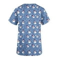 thumbnail image 3 of JINGWANGYHBD 2024 Scrub Shirts for Women Ugly Christmas Tops Cozy Loose Nurse Uniforms Stretchy Lightweight Shirt Working Casual Uniform Top, 3 of 5