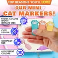 thumbnail image 4 of 6-Pack Cute Cat Highlighters with Paw Sleeves - Mini Fluorescent Markers in Soft Pastel Colors, Perfect for Creative Projects, Journaling & Office Tasks, Compact Size Brightens Any Work, 4 of 9
