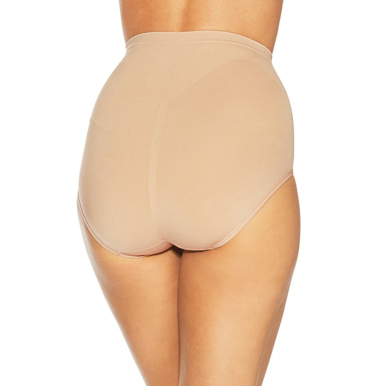 Women's Bali X245 Ultra Control Shaping Brief Panty - 2 Pack (Black/Black  3X)