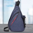 thumbnail image 4 of Bolsa De Pecho Para Hombre Bolsa Pecho Hombre Gran Capacidad Senderismo Bolsa Deportiva Casual para Viajes al Aire Libre (Azul), 4 of 5