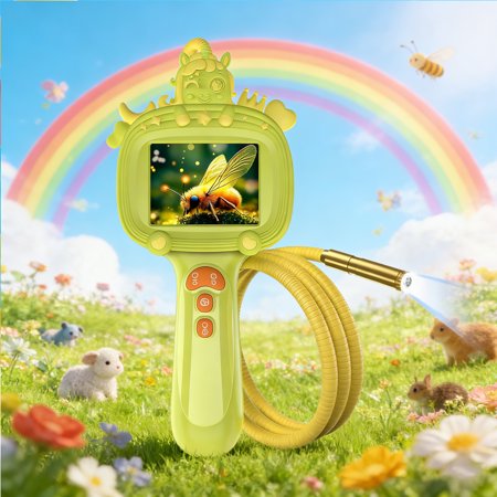 Kids Borescope Toy with Light STEM Educational Toy Birthday Gift for Boys Girls Outdoor Nature Exploration Kids Toy for 4 5 6 7 8 9 10 Years Old