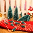 thumbnail image 3 of Manunclaims 64 Pieces Artificial Mini Christmas Tree Sisal Snow Trees Bottle Brush Christmas Trees Pine Trees Ornaments with Wooden Base for Christmas Party Home Decoration (4 Sizes), 3 of 8