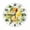 ZZNZ07020021, variant on Zhmjortal Lemon Pattern Round Wall Clock, Silent Non Ticking Battery Operated Clock 10 Inch, Kitchen,Home,Bathroom,Bedroom,Office or School
