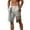 White, variant on Men's Spring Summer Color Beach Pants Drawstring Elastic Waist Breathable Soft Shorts - Casual Streetwear with Tie Pocket, Machine Washable