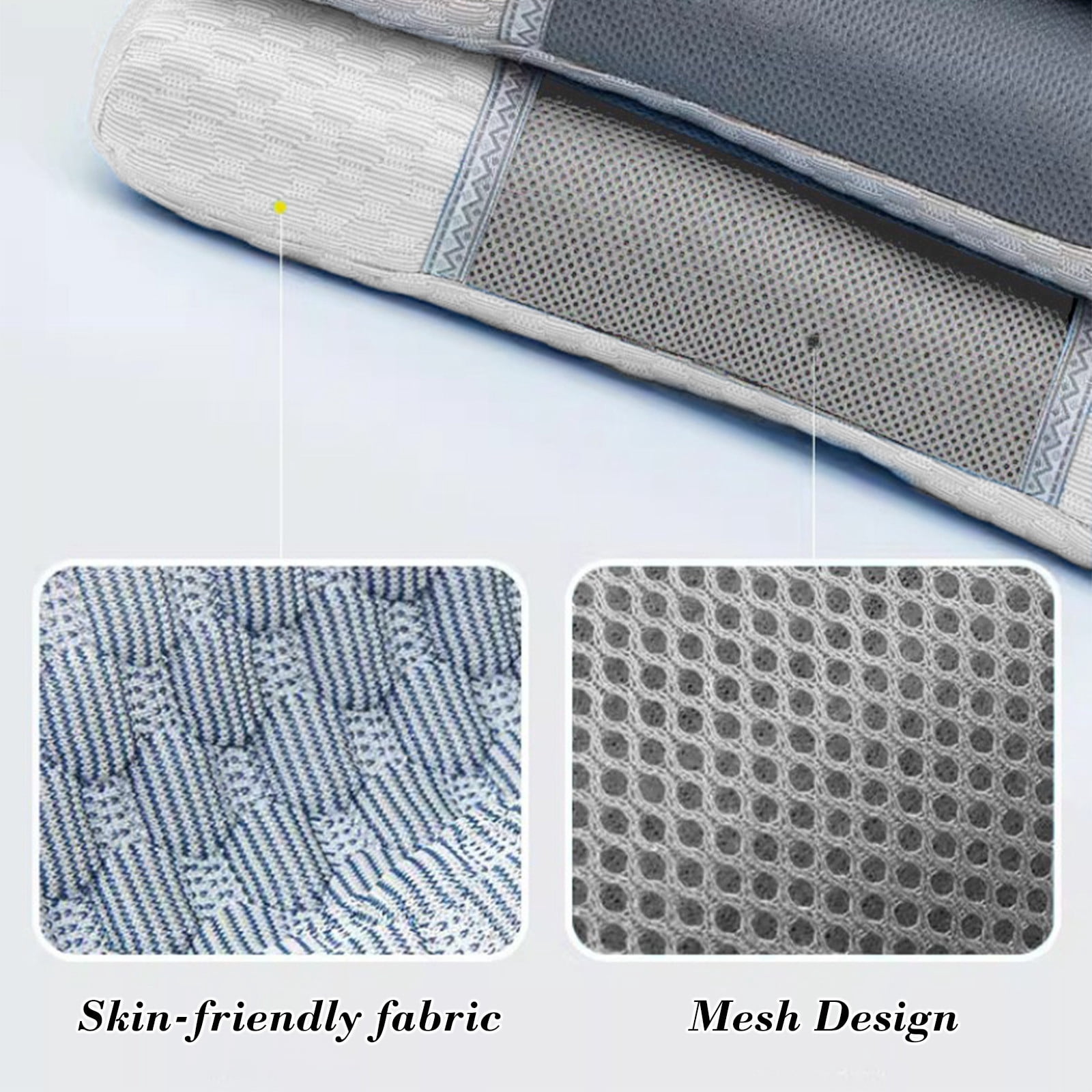 Dvumao Bedding Accessories, Neck Pillow Cervical Neck Pillow Neck Support Pillow Lumbar Support Pillow Memorys Bolster Pillow Comforts For Bed For Side Sleepers Back Sleeper, Man Gifts