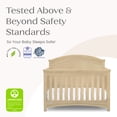thumbnail image 4 of Simmons Kids Emma 4-in-1 Convertible Baby Crib - Greenguard Gold Certified, Natural Sandstone, 4 of 14