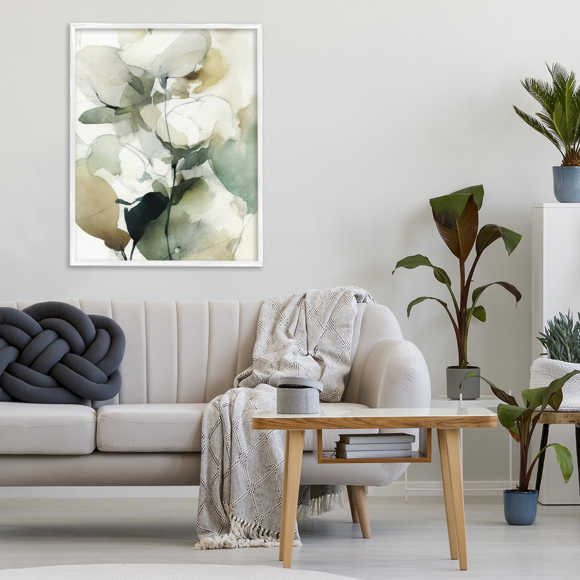 Stupell Industries Floral Branches in Motion White Framed Giclee Art, design by Svetlana Aleynikova