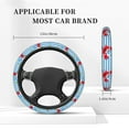 thumbnail image 5 of Disketp Red Funny Crab on Blue Stripe Elastic Microfiber Steering Wheel Cover for Truck,SUV,Cars,Universal 15 inch,Anti-Slip, 5 of 8