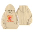 thumbnail image 3 of WhouRiu Girls Hoodies and Sweatshirts Long Sleeve Baseball Print Pullover Outerwear Hooded Tops Beige,Sizes 18-24 M, 3 of 3