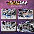 thumbnail image 3 of Set de construcción IBLOTIME GT4 Sports Car de 319 piezas a escala 1:24, 3 of 6