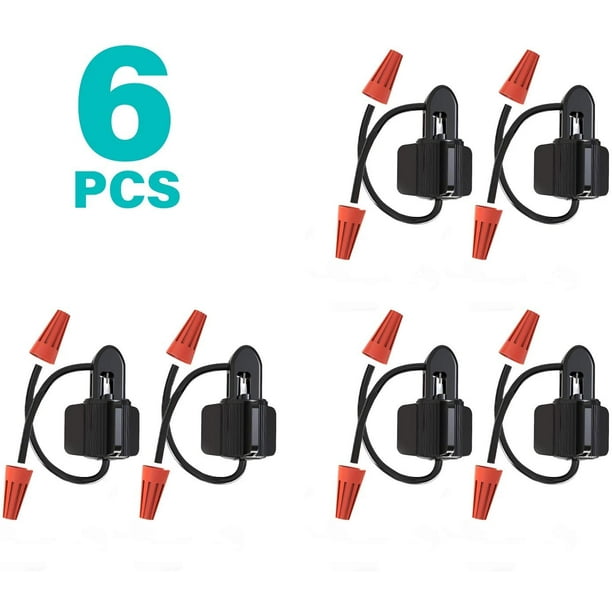 Malibu Low Voltage Cable Connector for Outdoor Landscape Light Floodlight Pathway Lights (6 PCS