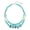 Teal, variant on Boho Layered Chunky Acrylic Beaded Necklace for Women Statement Bead Collar Necklace