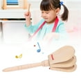 thumbnail image 5 of Castanets, Glossy Appearance Hand Castanets Safe Wood Material  For Party For Babies For Outdoor Activities For Kids For Early Education, 5 of 8