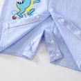 thumbnail image 7 of Yutgune Baby Boy Girl Knitted Cotton Romper Summer Cartoon Print Short Sleeve Snap Button Bodysuit 6-9 Months, 7 of 7