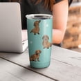 thumbnail image 3 of Dachshund Dog Tumbler Stainless Steel Insulated Travel Coffee Cups with Lid and Straw,Ideal Memorial Gift for Dog Dad/Mom,20oz, 3 of 6