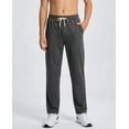 thumbnail image 2 of Real Essentials 3 Pack: Boys' French Terry Open Bottom Sweatpants Sweats for School Kids Teens with Pockets (Size 4-18), 2 of 6