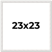 23x23 Frame White Real Wood Picture Frame Width 0.75 inches | Interior Frame Depth 0.5 inches |