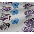 thumbnail image 6 of oneOone Viscose Jersey Medium Purple Fabric Tropical Hibiscus Floral Quilting Supplies Print Sewing Fabric By The Yard 60 Inch Wide, 6 of 7