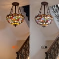 thumbnail image 4 of AFANQI 16-inch classic dragonfly chandelier, including bulb, suitable for dining room, bedroom, and living room lighting., 4 of 12
