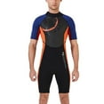 thumbnail image 1 of Combinaisons de Plongée 3MM Manches Courtes Short Combinaison de Plongée pour Couple Combinaison de Surf pour Plongée en Apnée Natation en Eau Froide Homme orange TTG, 1 of 6