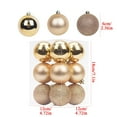 thumbnail image 3 of PONPRNGY 12PCS Christmas Tree Bauble Hanging Home Party Ornament Decor 6CM, 3 of 4