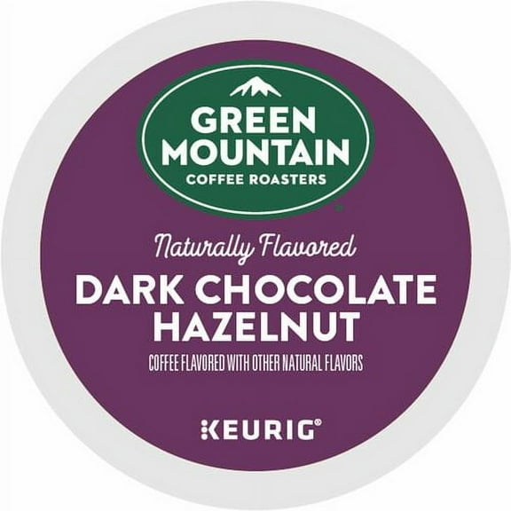 Green Mountain Coffee Roasters K Cup Dark Chocolate Hazelnut Coffee - Compatible with K-Cup Brewer, Keurig Brewer - Medium - 24 / Box | Bundle of 2 Boxes