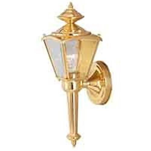 BOSTON HARBOR 4003H2 FIXTURE PORCH WLMT 1LT POL BRS Finish=Polished Brass