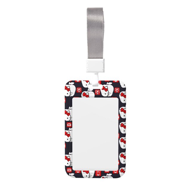 Estuche vertical con cordón de gato, material ecológico, resistente y ligero, elegante protector de tarjetas para identificación con cordón extraíble de 6,35 x 10 cm.