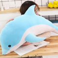 thumbnail image 5 of Kawaii Soft Dolphin Plush Toys Stuffed Dolls Animal Nap Pillow Creative Kids Toy Christmas Gift for Girls Children;Kawaii Soft Dolphin Plush Toys Stuf,30CMBlue, 5 of 5