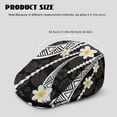 thumbnail image 4 of FUIALDOLG Plumeria Tribal Print Polyester Mens Forward Beret Hat with Lightweight, Adjustable Vintage Flat Cap for Daily Commuting Driving Walking, 4 of 4