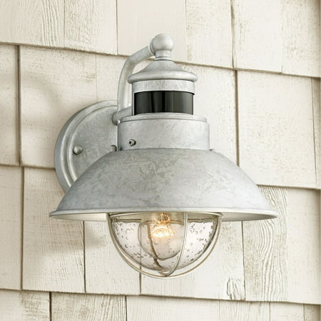 John Timberland Outdoor Wall Light Fixture Farmhouse Galvanized 9