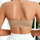 thumbnail image 4 of Brasier Tela de Mantequilla Sujetador Elástico de Nailon Cómodo para Mujer, para Uso Diario, para Bodas, para Novias, sin Tirantes, con Sujeción sin Costuras. Extra Grande, 4 of 9