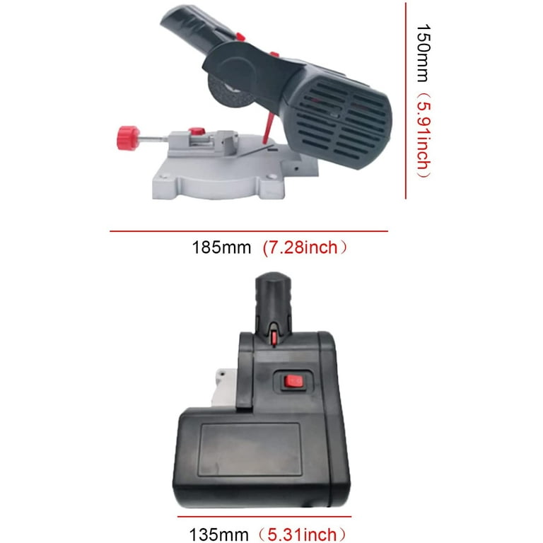 Fichiouy Mini Benchtop Cut off Miter Saw for Wood Metal Plastic