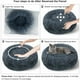 thumbnail image 5 of Camas para perros de peluche. Camas para Gatos. Sofá Cojín Redondo Lavable Cachorro. Cesta de donuts dulces de animales. Cama relajante con fondo antideslizante. Cama Nido de Gato (Gris Oscuro 50CM), 5 of 5