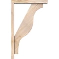 thumbnail image 3 of Ekena Millwork 3 1/2"W x 20"D x 32"H Funston Block Smooth Bracket w/ Offset Brace, Douglas Fir, 3 of 25