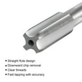 thumbnail image 3 of Unique Bargains M12 x 0.75 Left Hand High Speed Steel Machine 4 Straight Flutes Thread Tap, 3 of 6
