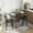 Black, variant on Lacoo 3-Piece Small Dining set, Table and Chair Set for 2 ,for Living Room, Dining Room, Kitchen, Black